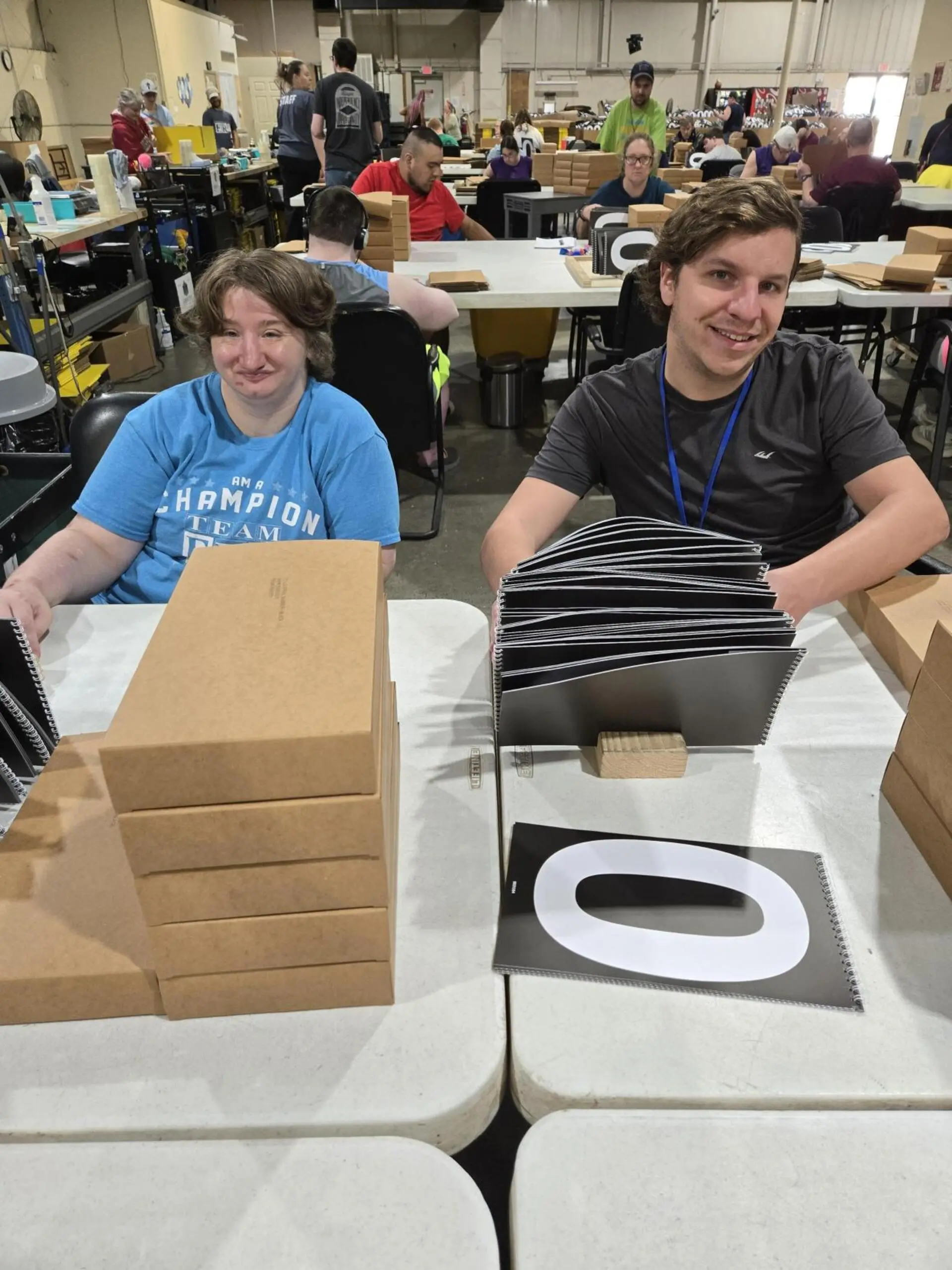 ERC clients smiling while working at Richardson Industries