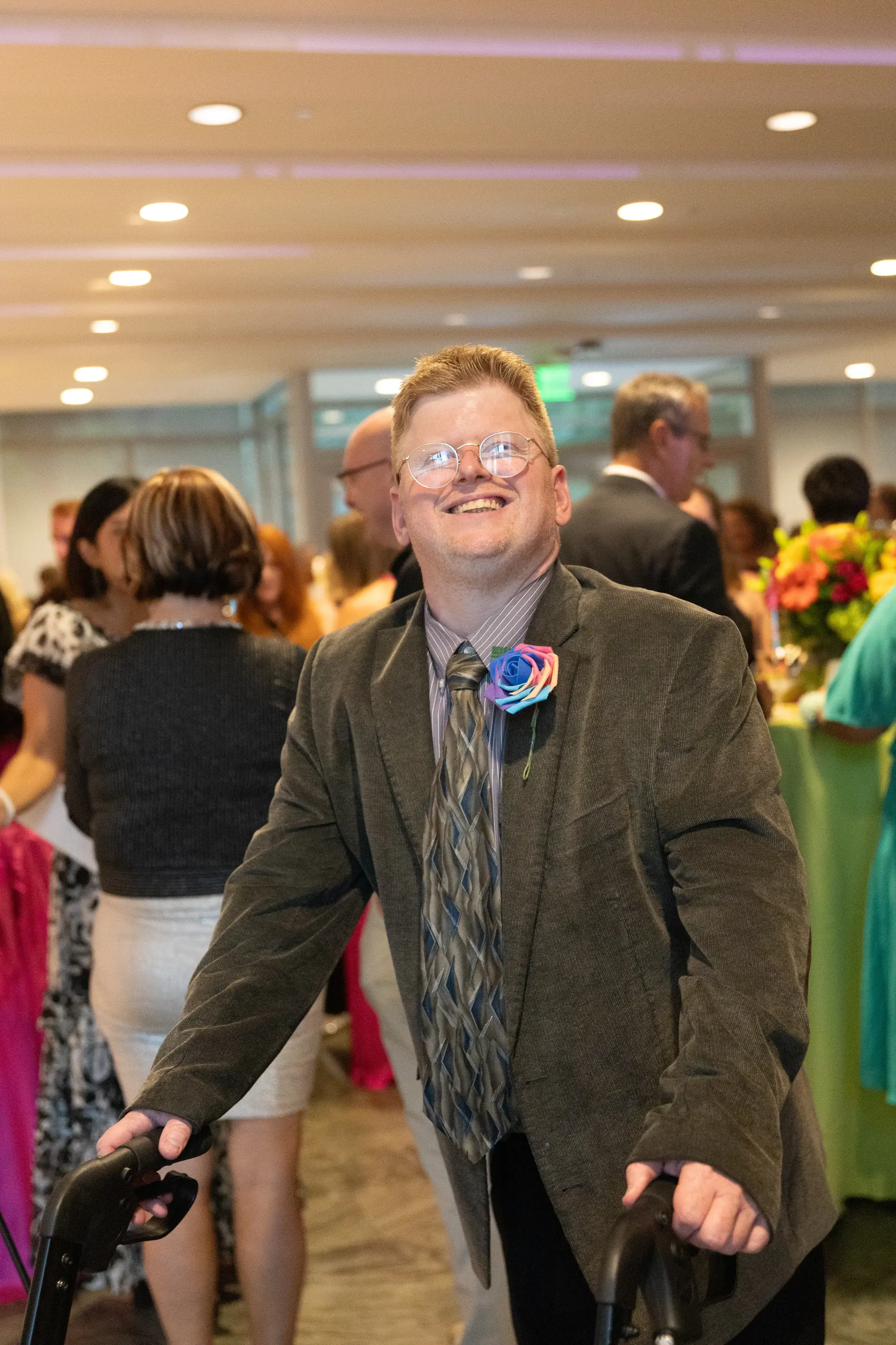 A smiling ERC client at ERC prom night 2025