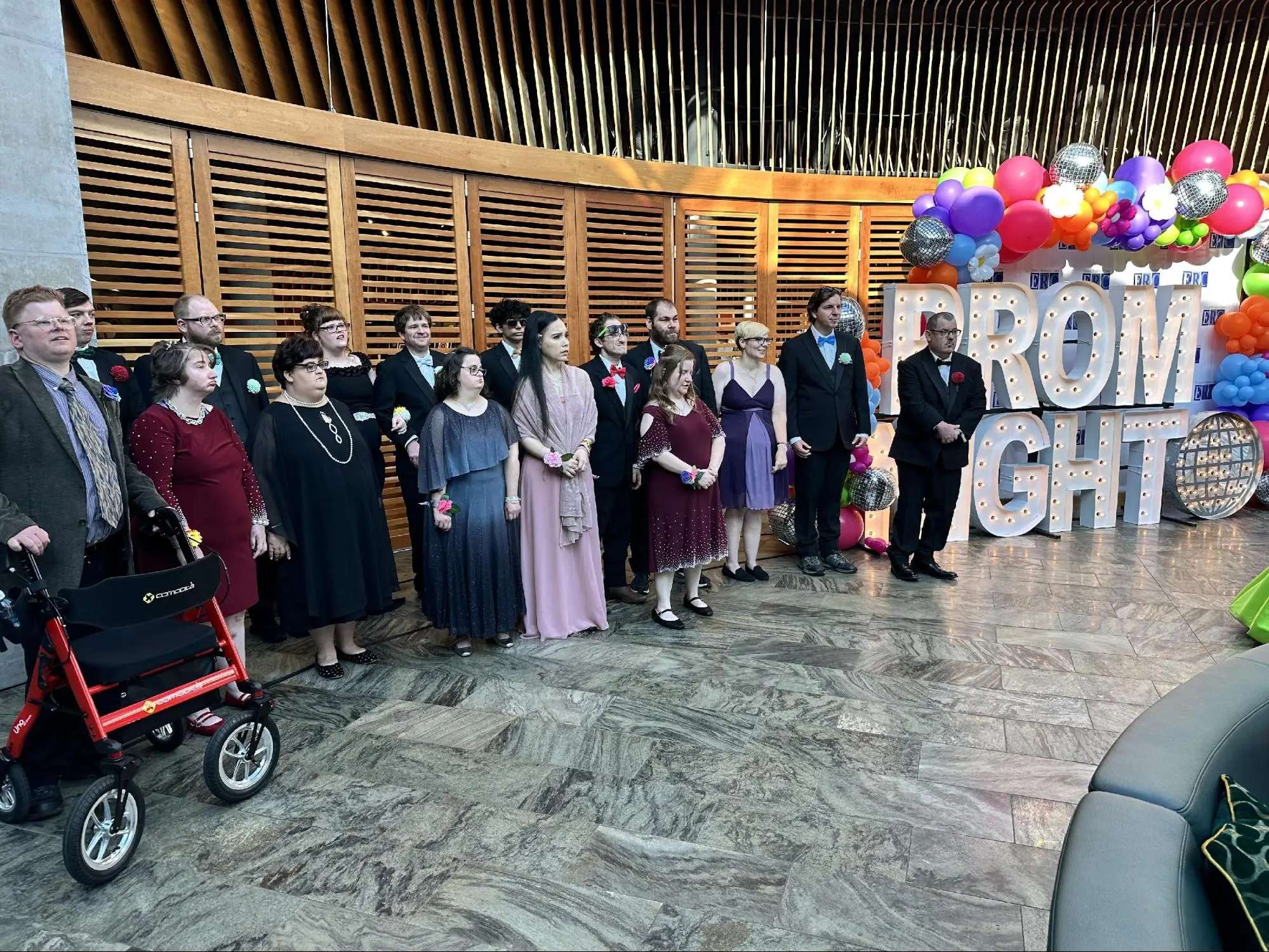 A group photo at ERC Prom Night 2025